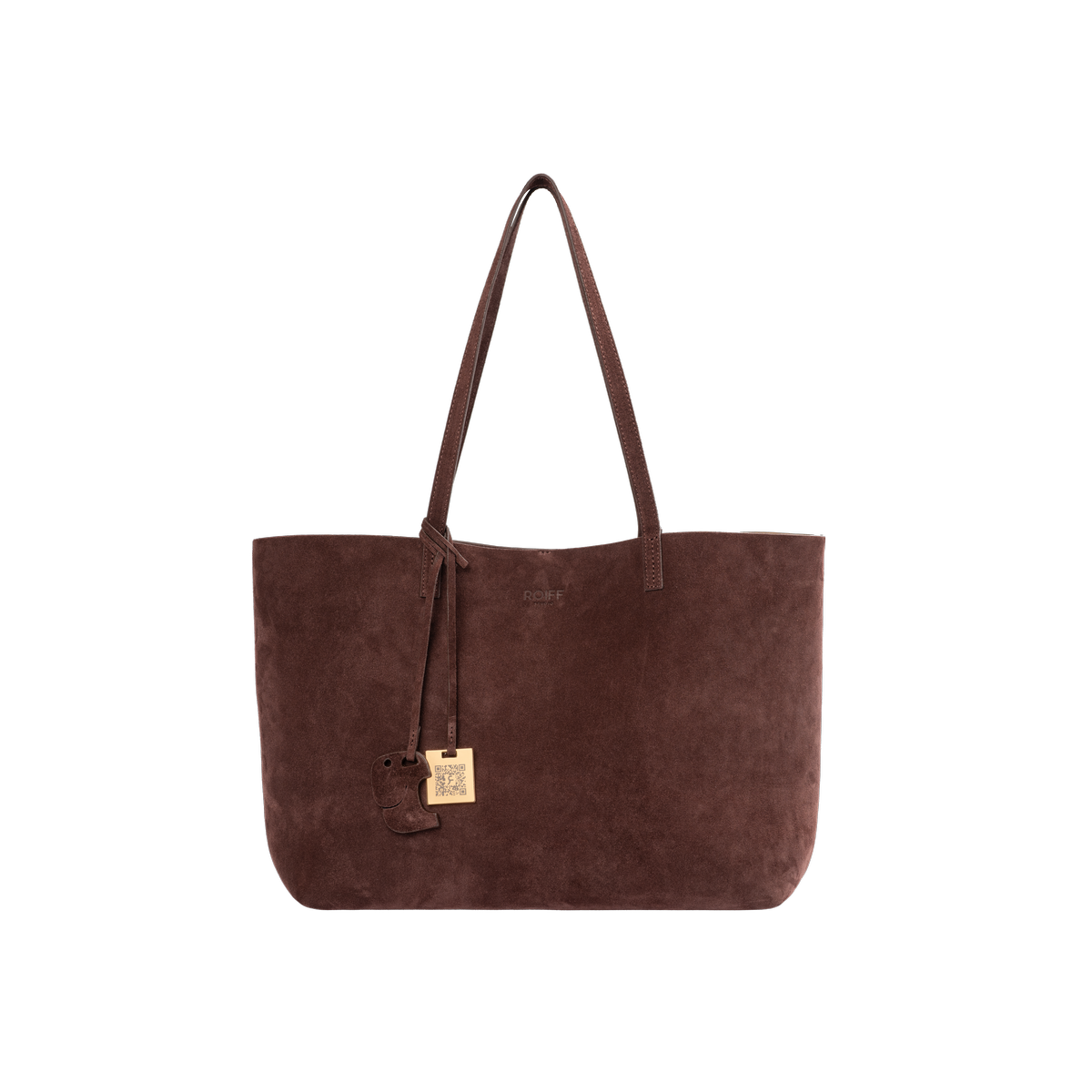 Brunette Suede Lumi Bag | Roiff Studio