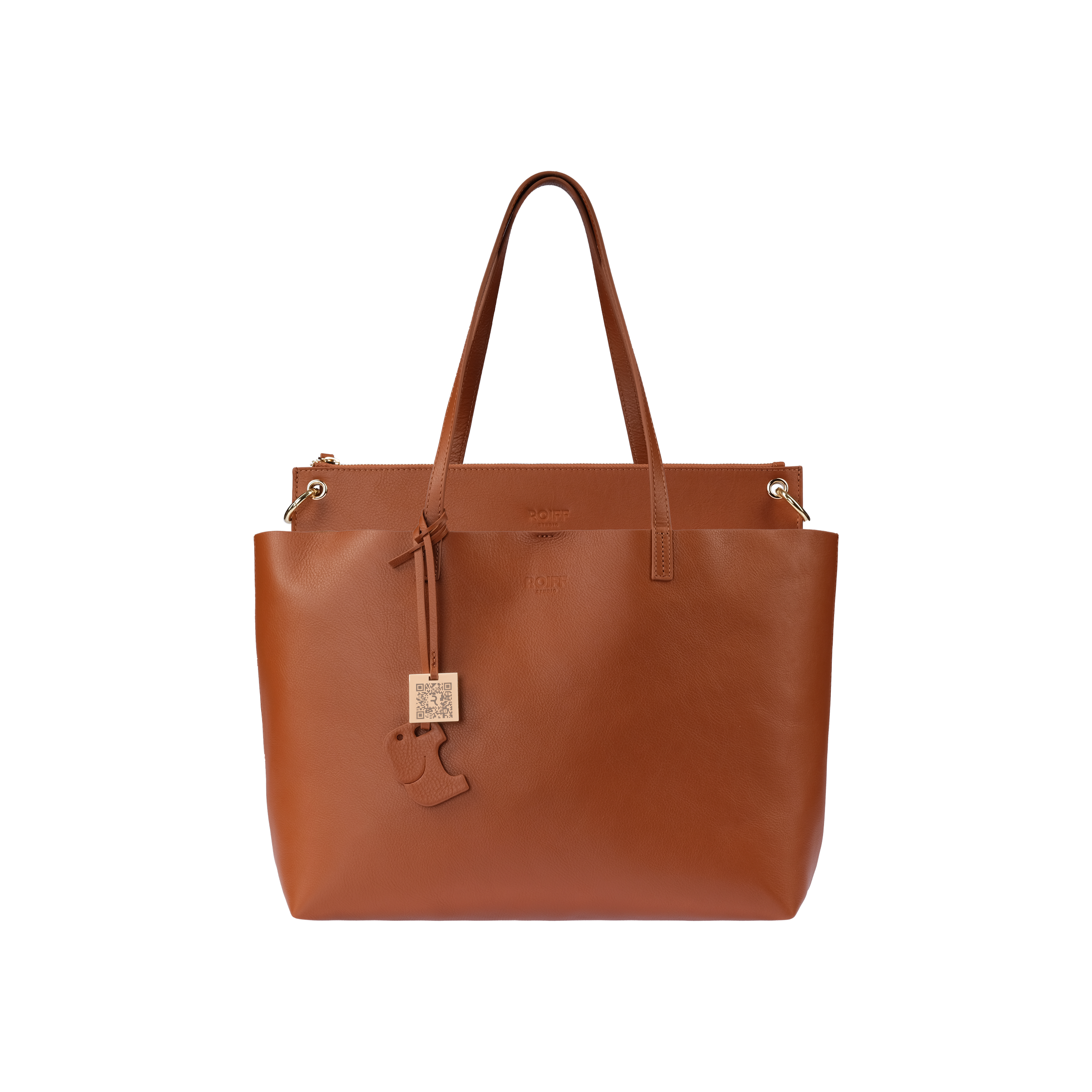 Lumi Bag in Burnished Amber made from Italian leather